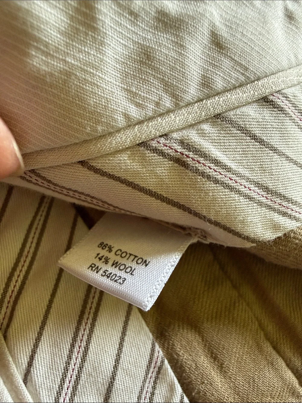 Men's Gray Pinstripe Chino Pants - Classic Comfort
